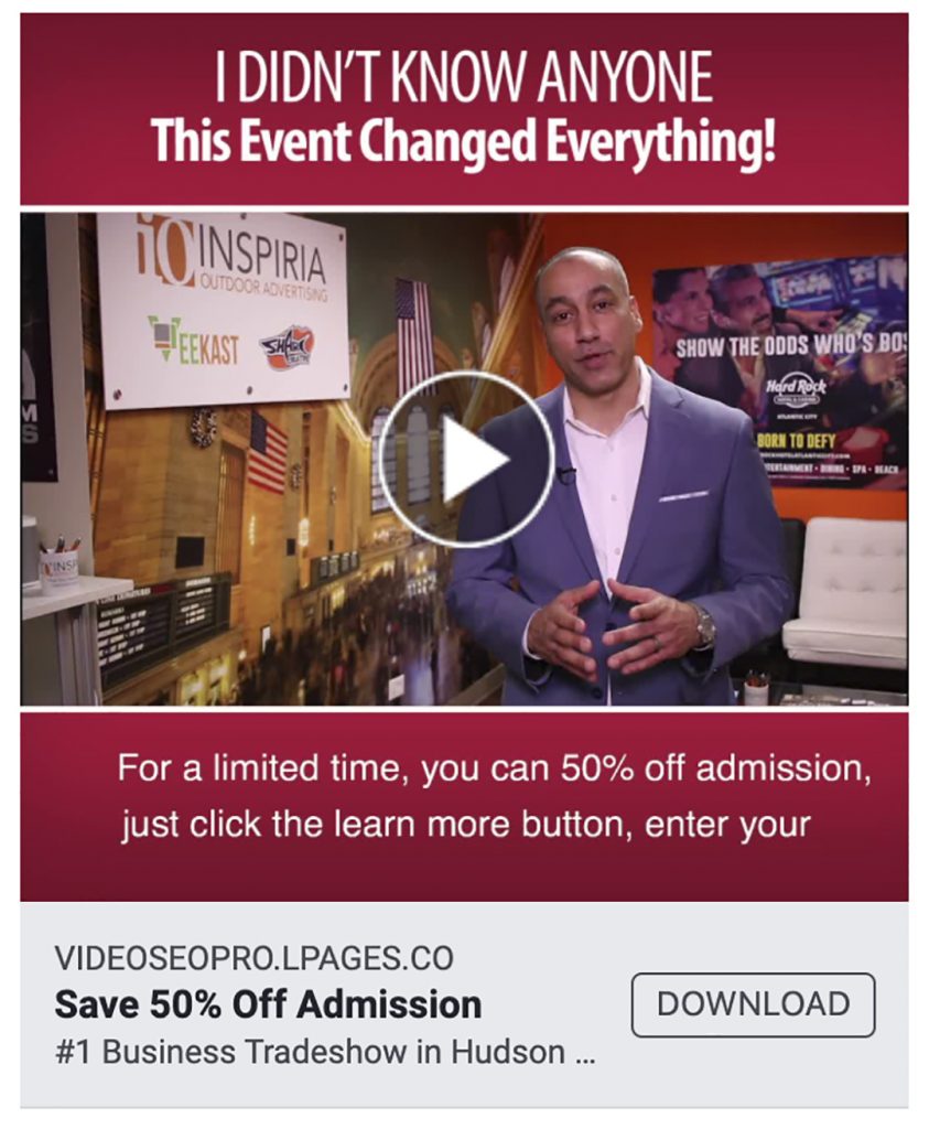 Client Video Testimonial Used as a Facebook Video Ad