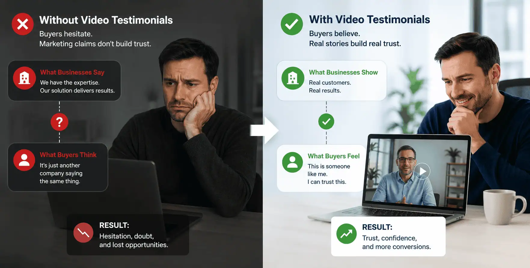 Why Professionally Managed Remote Video Testimonials Create More Buyer Trust Than Standard Video Calls